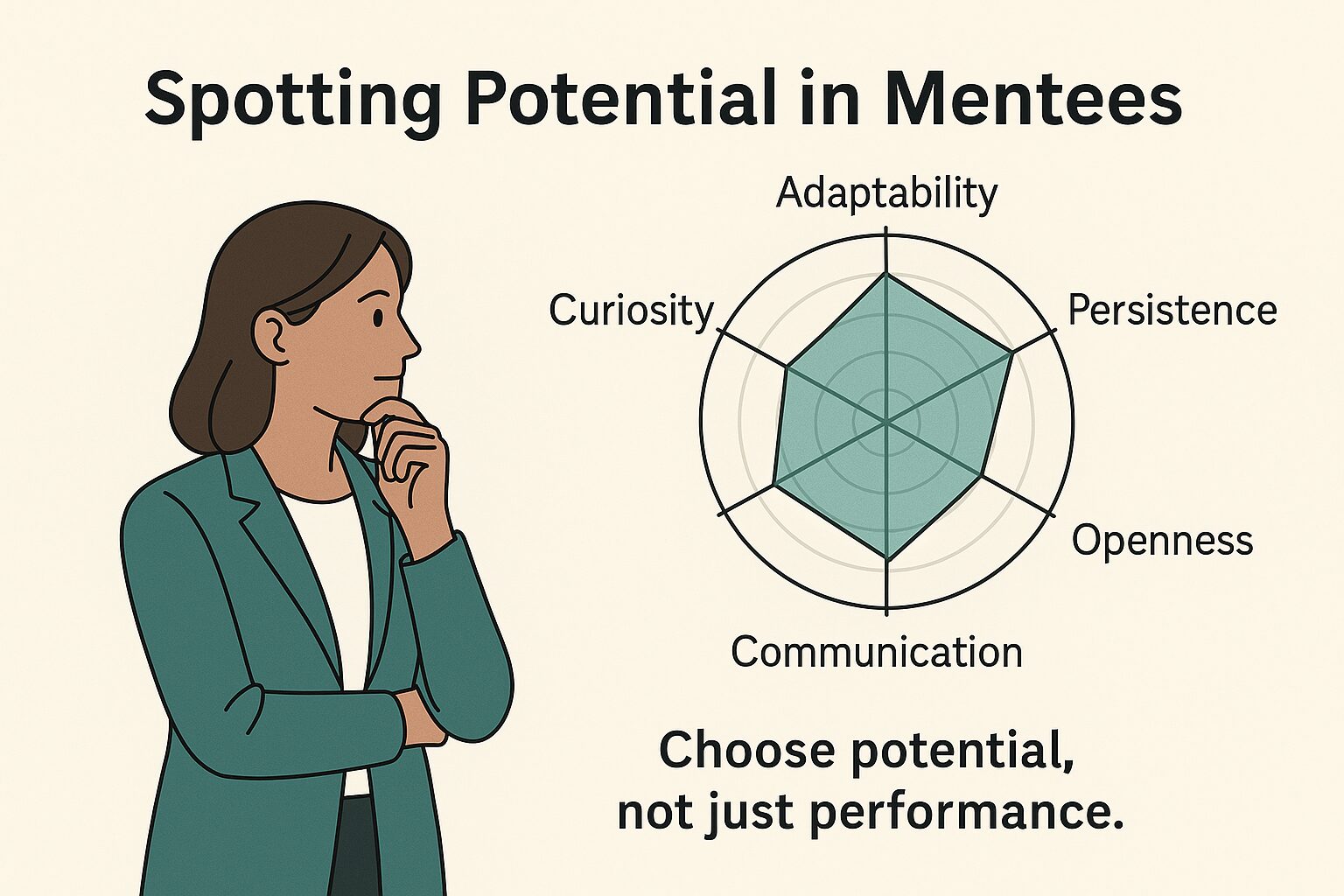 Choosing the Right Mentees Without Bias or Assumptions